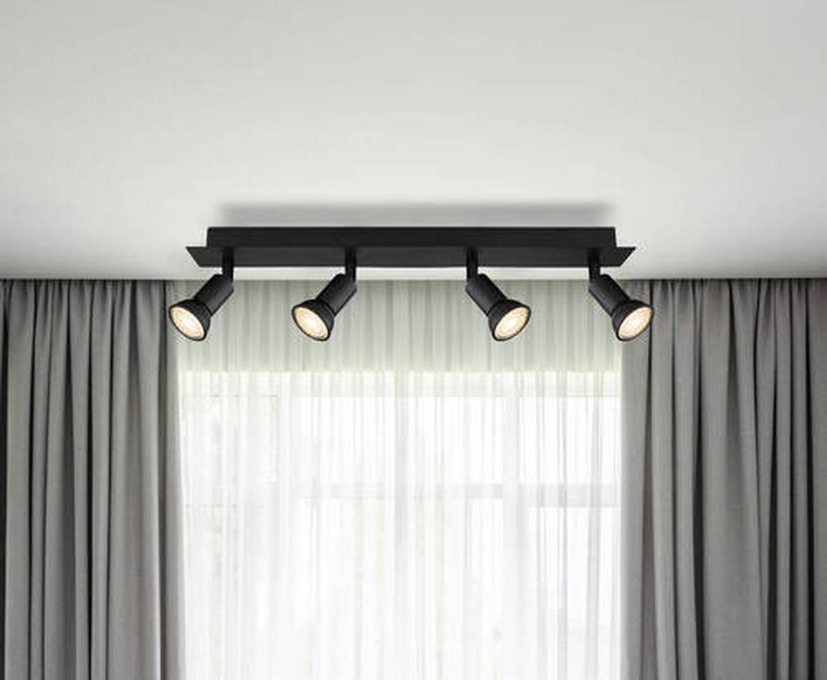 Strahler 57998-4 - Schwarz, Design, Metall (50/6/9cm) - Globo