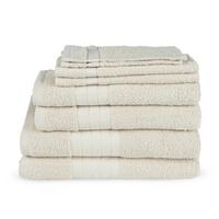 Frottierset 8-Teilig, Beige - Beige, Basics, Textil