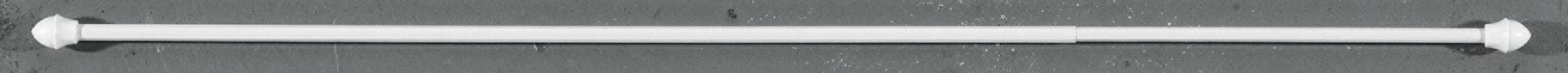 Vitragenstange Weiß L: 75-120 Cm - Weiß, KONVENTIONELL, Kunststoff/Metall (75cm) - Ondega