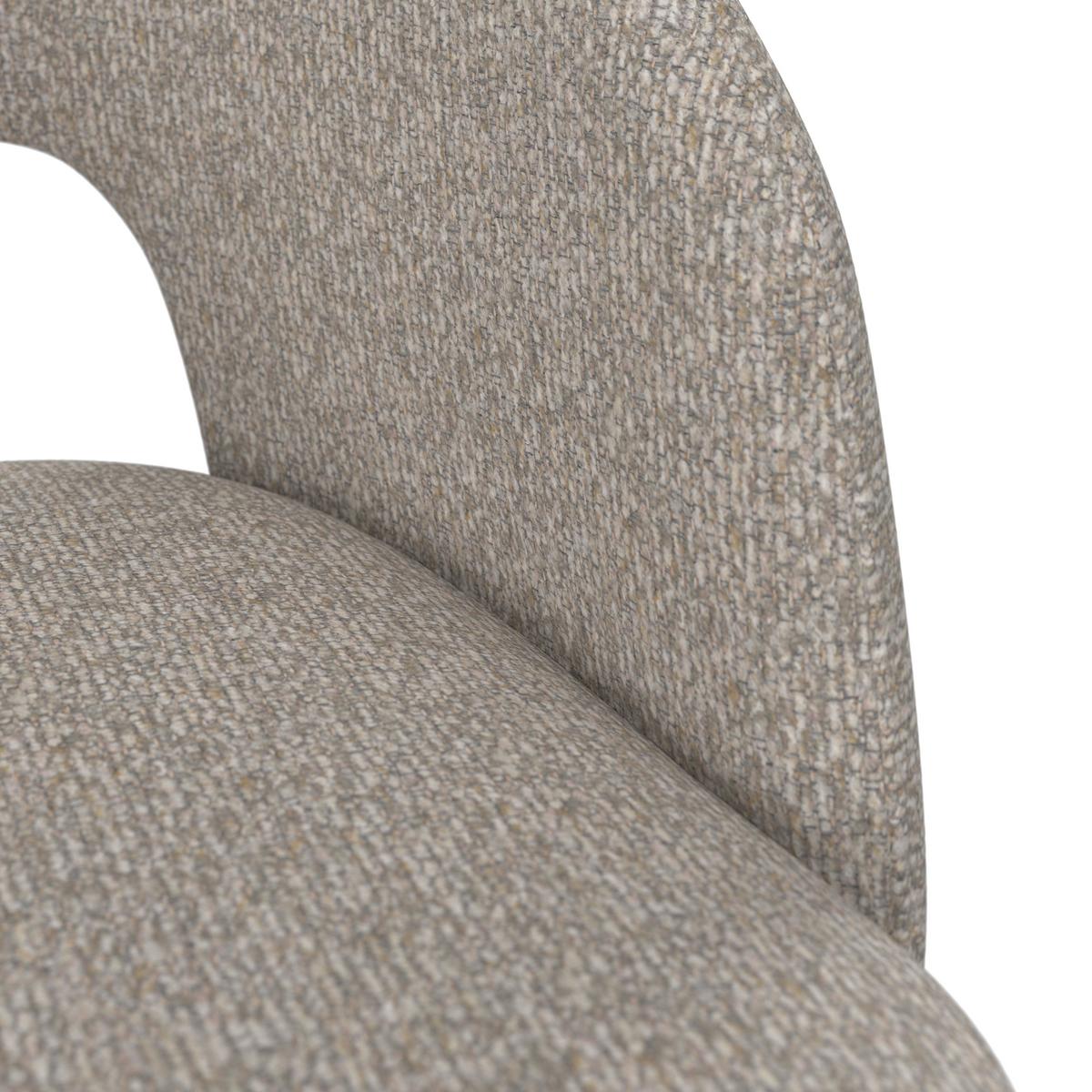 Stolička Nadiya svetlá sivá - čierna/svetlosivá, Modern, kov/drevo (52/78/56cm) - Bessagi Home