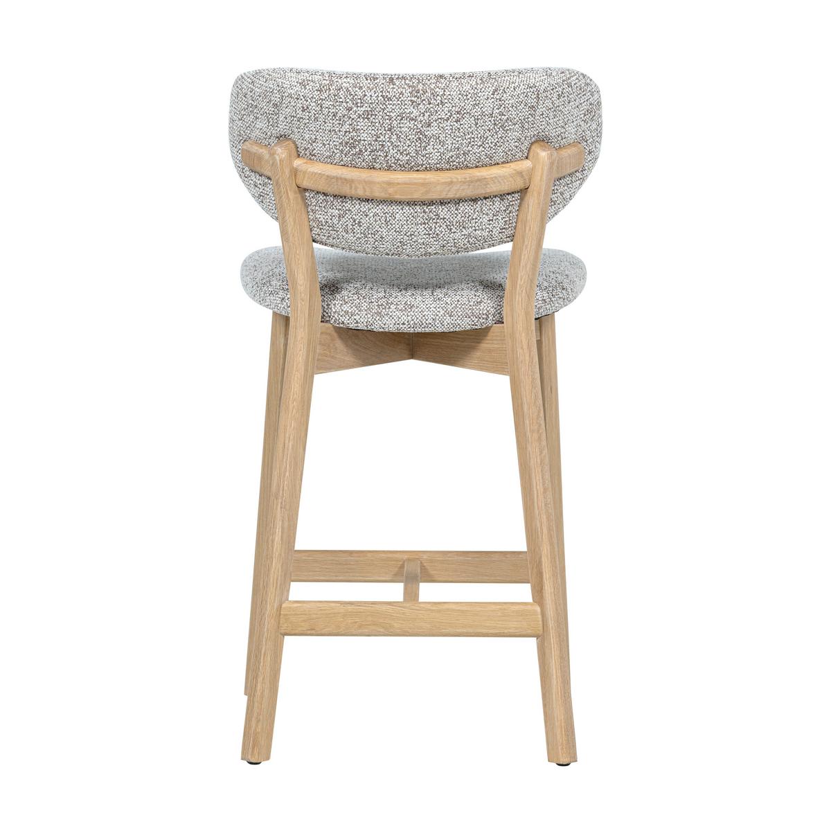 BARHOCKER Udar Naturfarben B: 51cm - Naturfarben, MODERN, Holz/Textil (51/94/58cm) - Livetastic