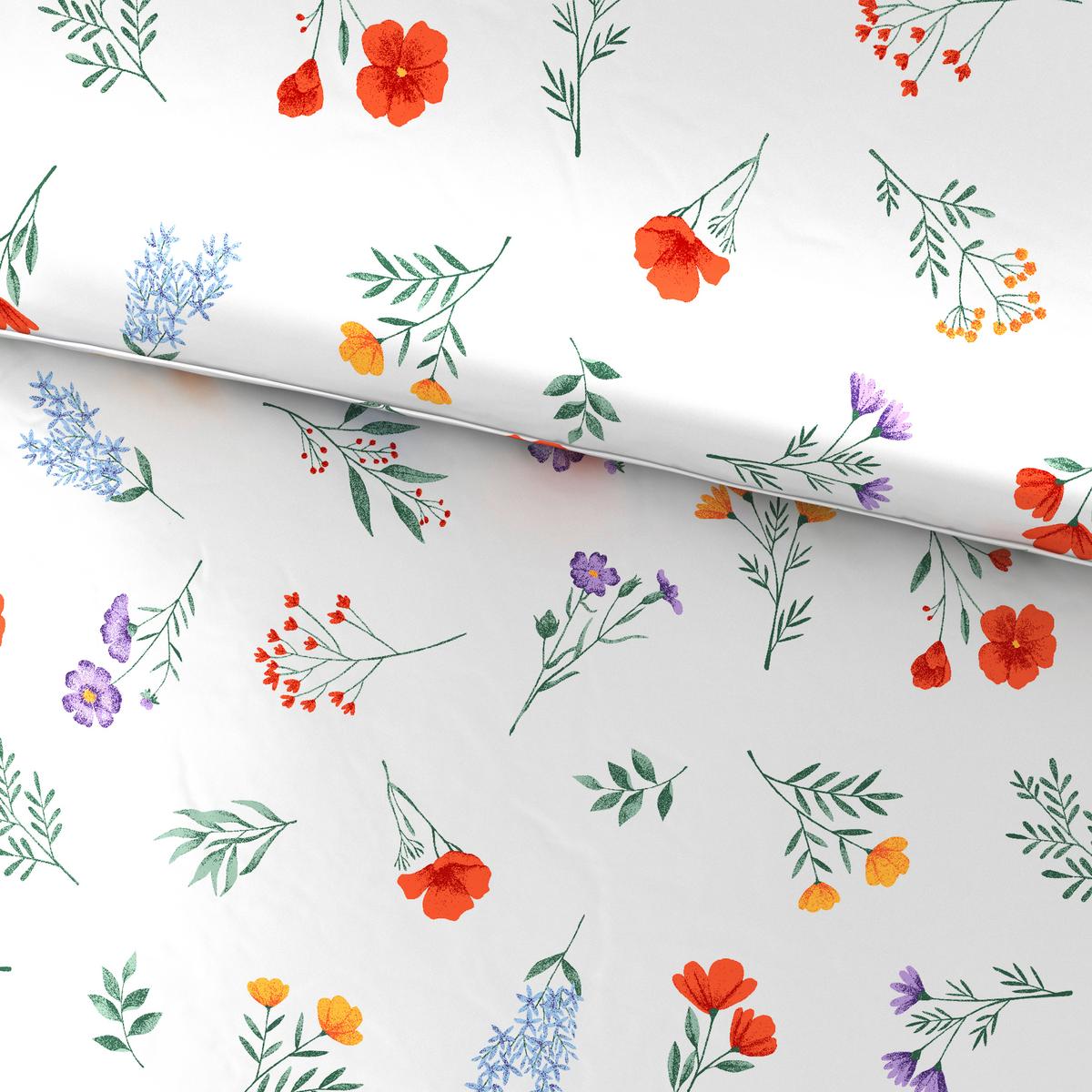 Satin Bettwäsche 140x200 cm Florentine Weiß - Weiß, ROMANTIK / LANDHAUS, Textil (140/200cm) - James Wood