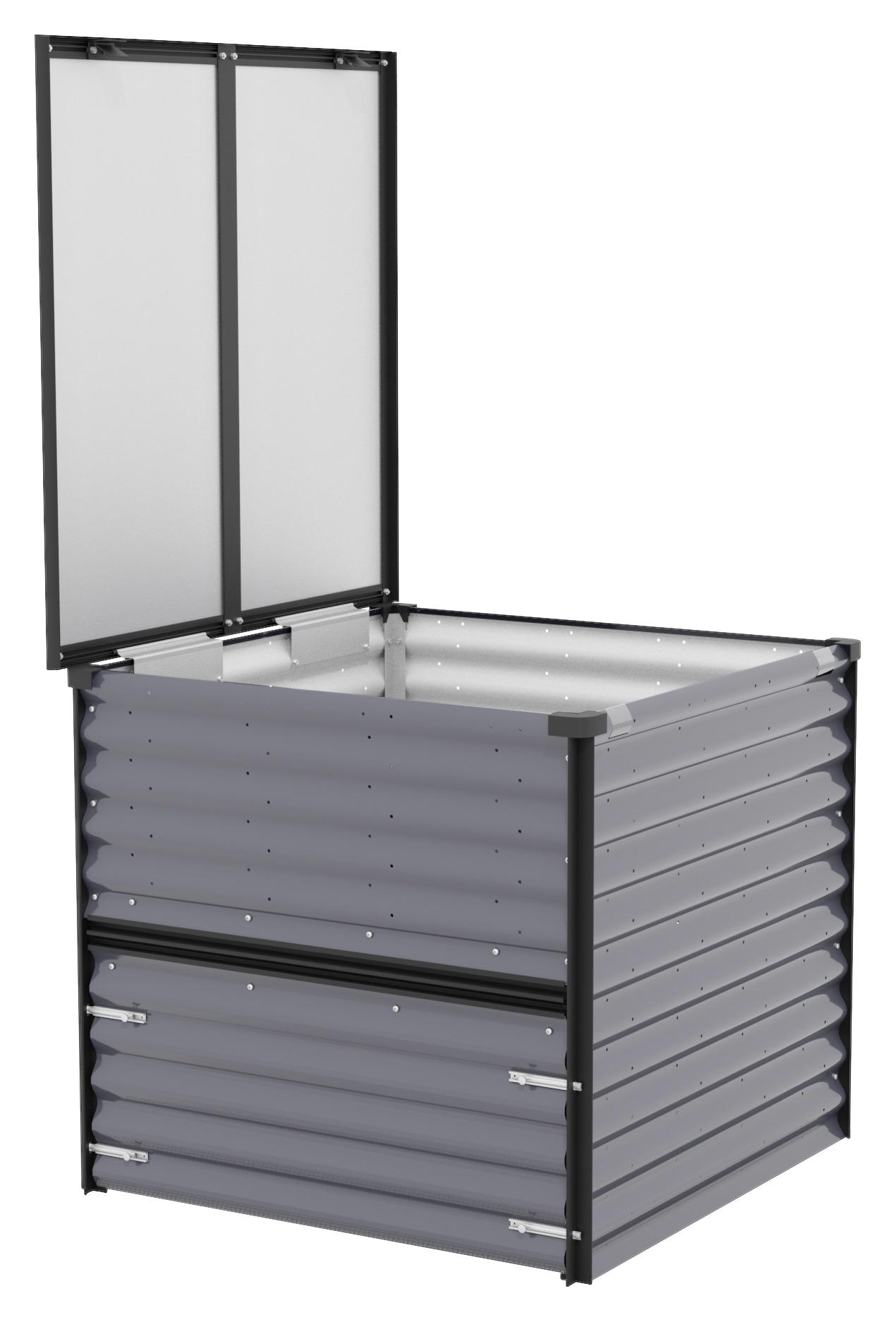 Komposter 120l Aus Verzinktem Blech - Gartenkomposter