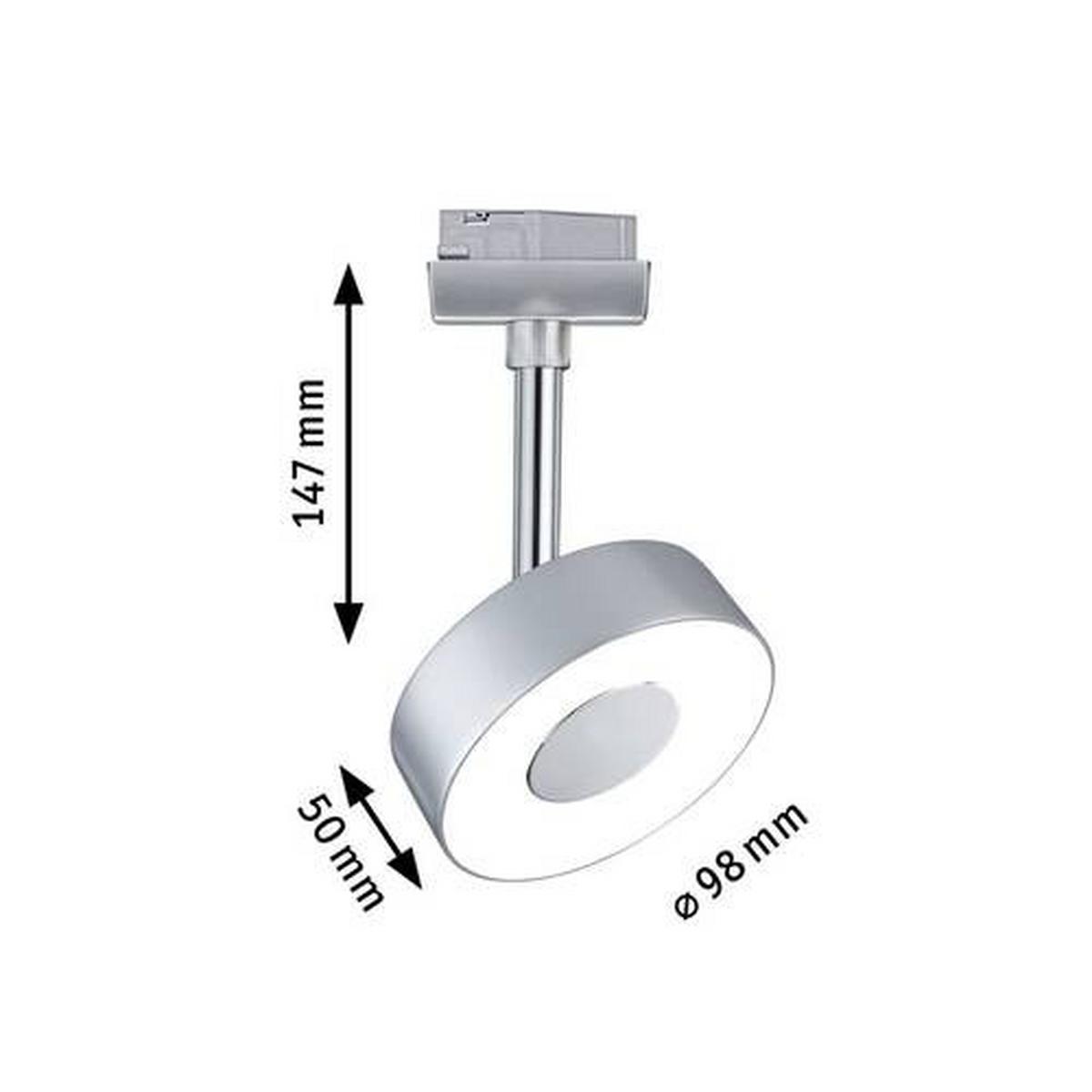 Schienensystem Urail Strahler 96799 In Chromfarben - Chromfarben, Basics, Kunststoff/Metall (9,8/14,7cm) - Paulmann