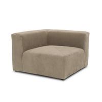 Sofaelement Schlammfarben B: 108 cm - Schlammfarben/Schwarz, Design, Textil (108/69/108cm) - MID.YOU