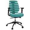 Drehstuhl Ergo Line II Türkis - Türkis/Schwarz, MODERN, Kunststoff/Textil (65/115/50cm) - MID.YOU