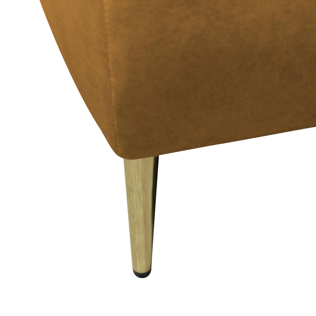 Schlafsofa Zoom Rostfarben B: 200 cm - Rostfarben/Goldfarben, Design, Textil (200/90/97cm) - MID.YOU