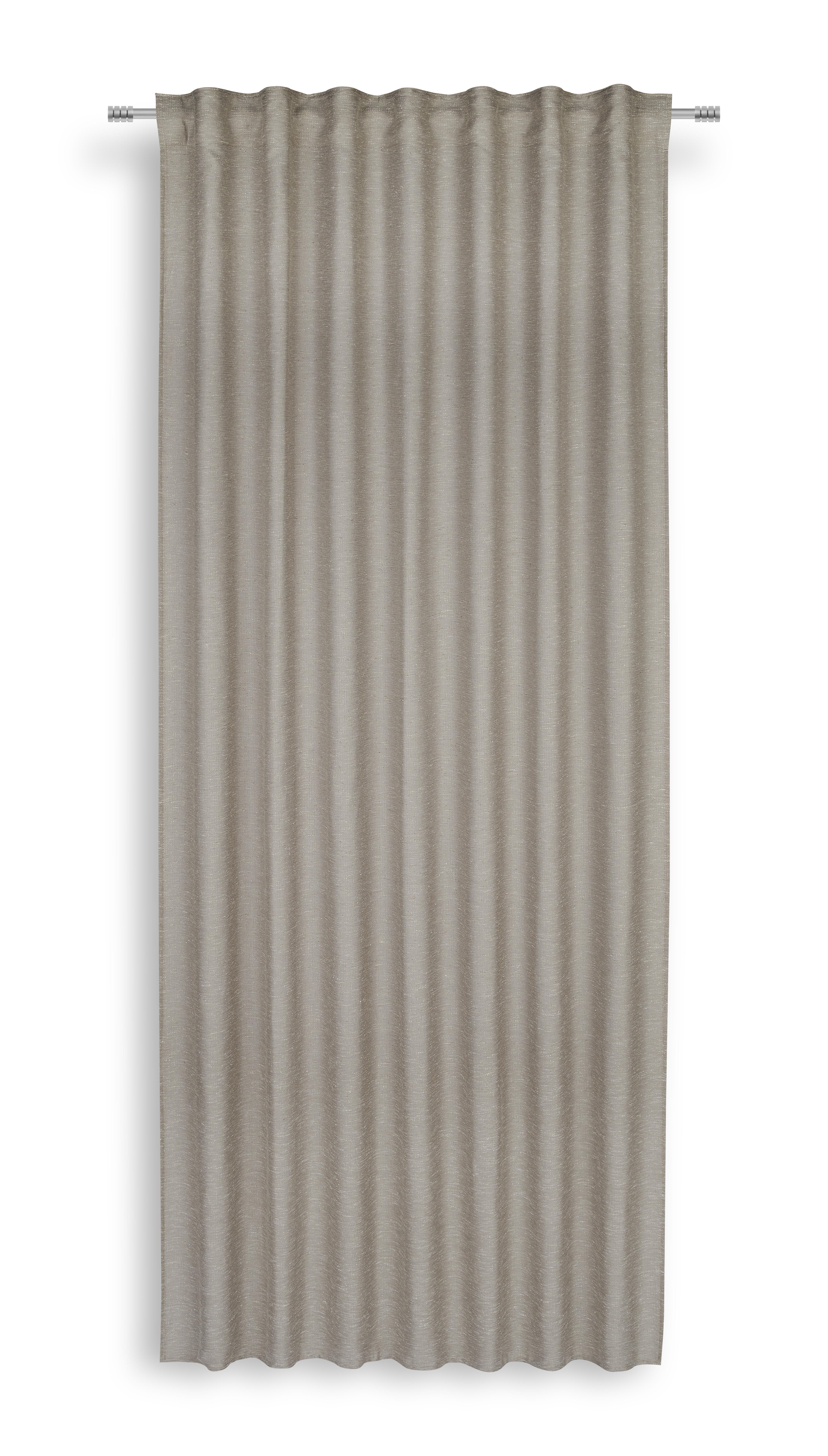 Készfüggöny Estelle - Taupe, modern, Textil (140/245cm) - Luca Bessoni