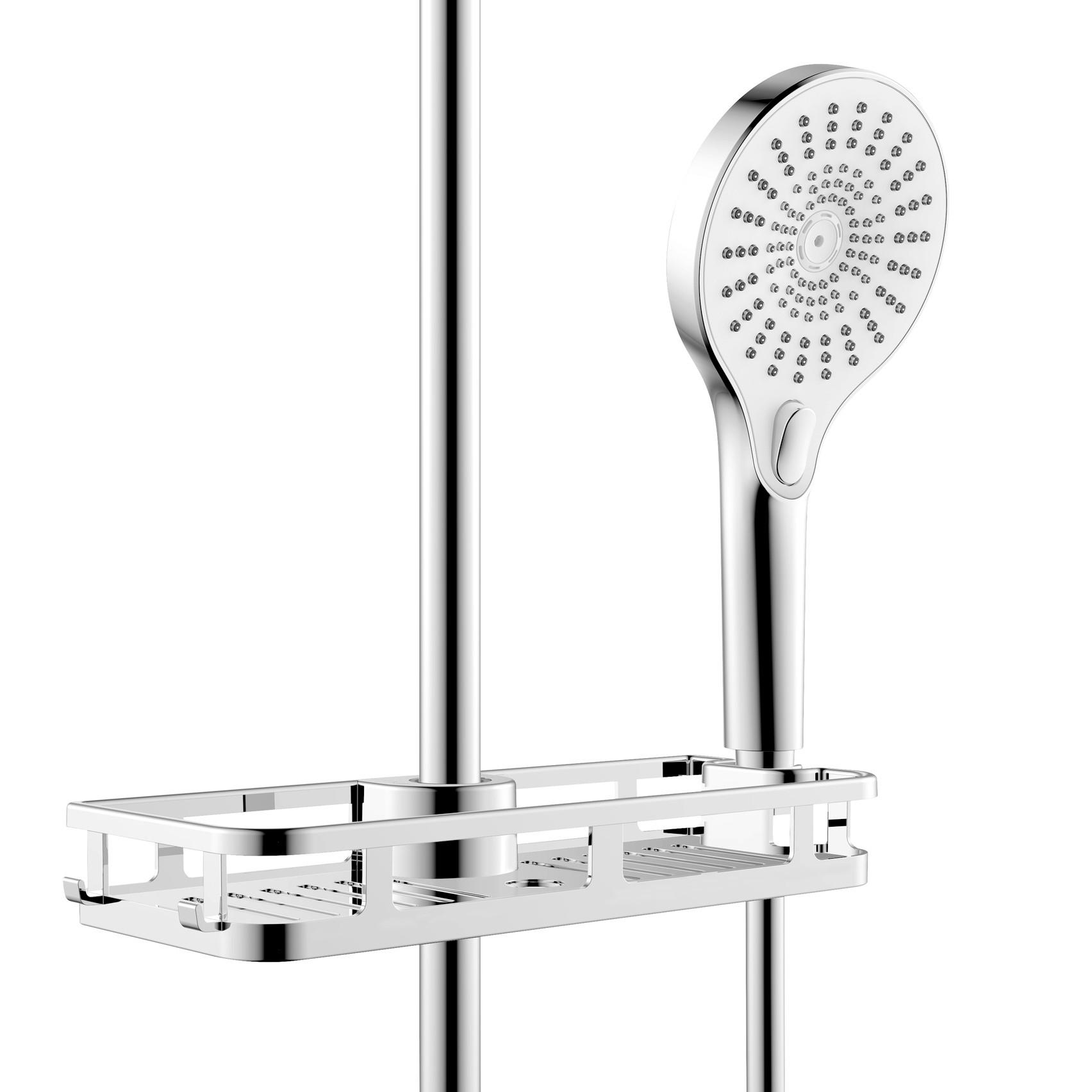 Duschkorb Liberta Chrom 25490100 - Chromfarben, MODERN, Kunststoff (28,5/4/11,5cm) - Wenko