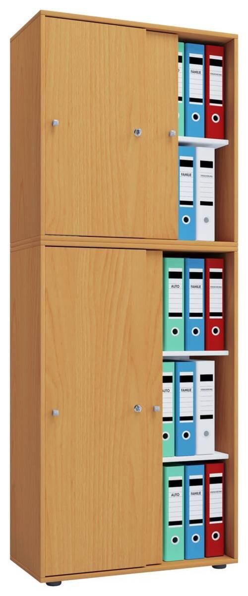Aktenschrank Versperrbar Lona Xl Buche Dekor B: 70 Cm - Buchefarben, Basics, Holzwerkstoff (70/183/37cm) - MID.YOU