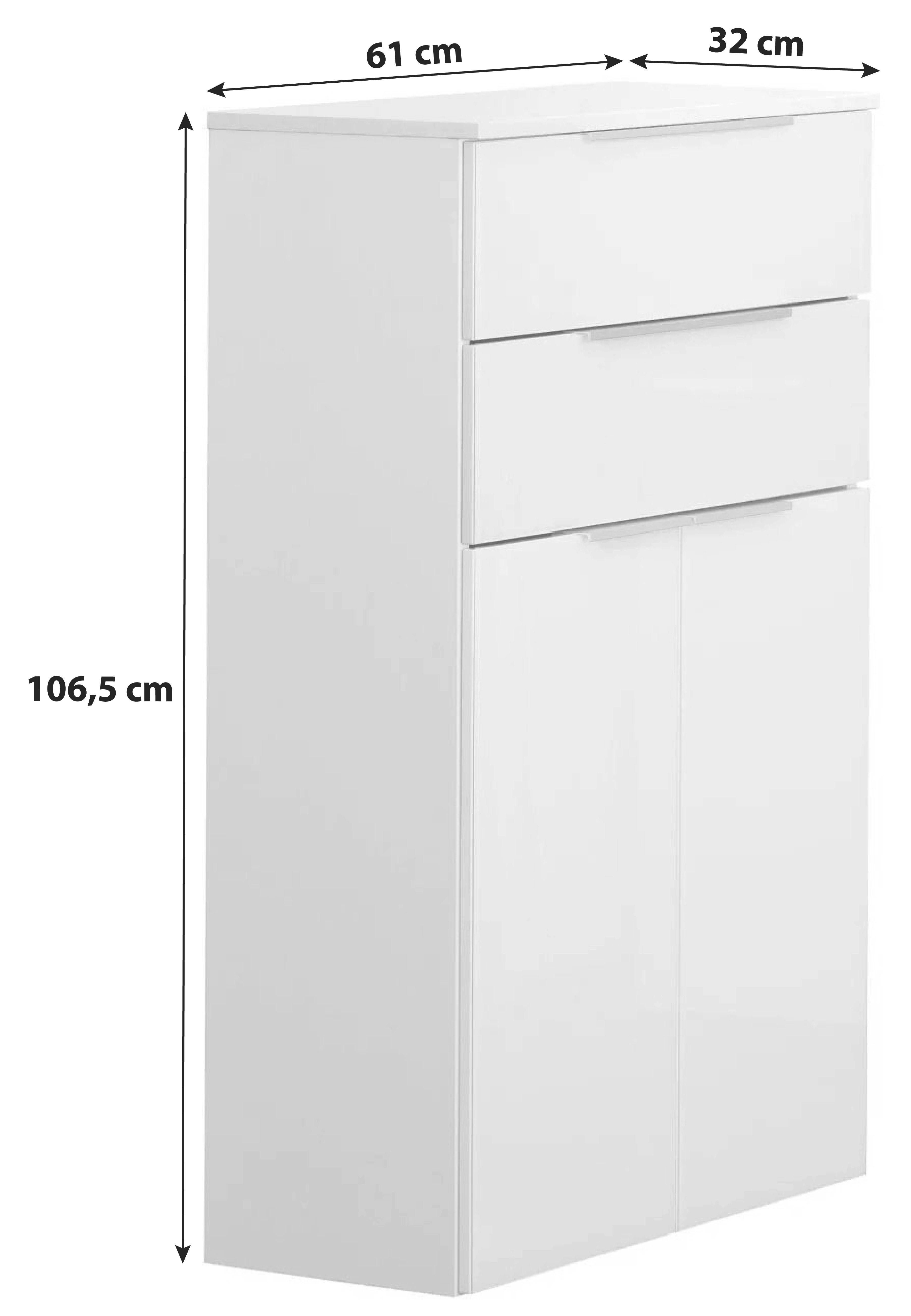 MID.YOU Midischrank Mit Soft-Close Kara Chess B: 61cm