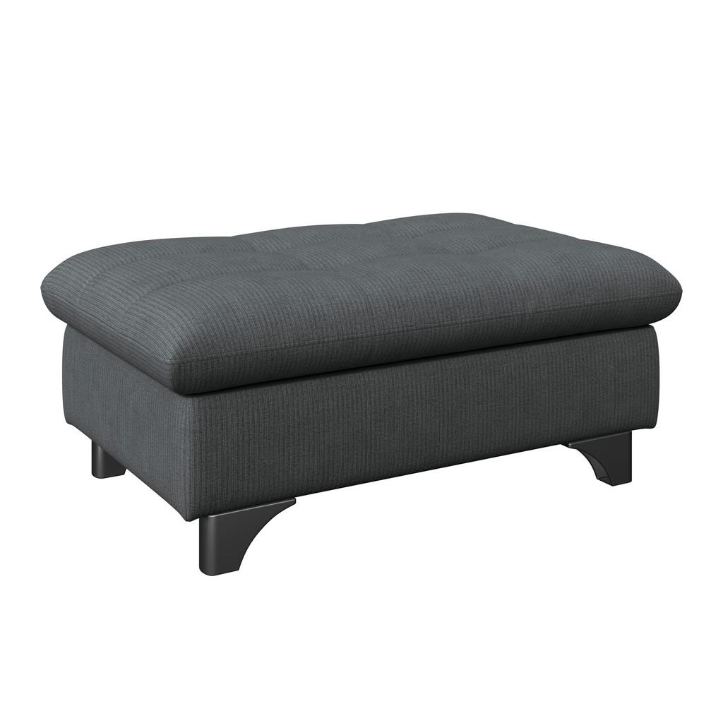 Hocker Gemini Graphitfarben, B: 108cm
