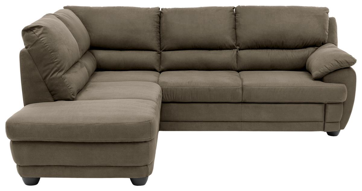 Ecksofa Nebolo Grau S. 225x245cm - Grau, Design, Textil (225/245cm) - Livetastic