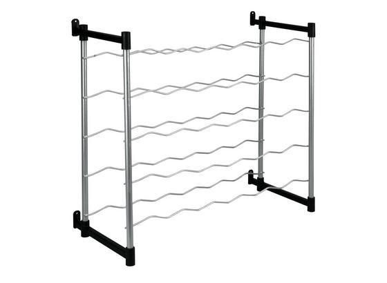 Flaschenregal Barolo 30 Flaschen - Silberfarben, MODERN, Metall (56/53/26cm) Flaschenregal Barolo 30 Flaschen - Silberfarben, MODERN, Metall (56/53/26cm)