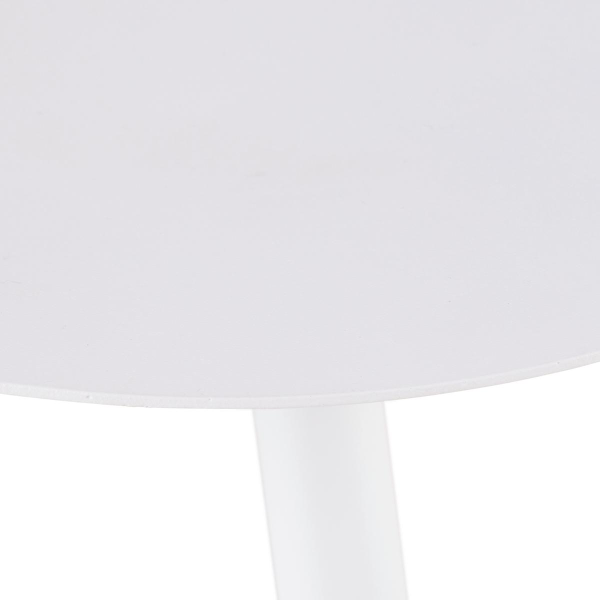 KONFERENČNÍ STOLEK FINE BÍLÁ - bílá, Moderní, kov (56/45,5/57,5cm) - Mömax
