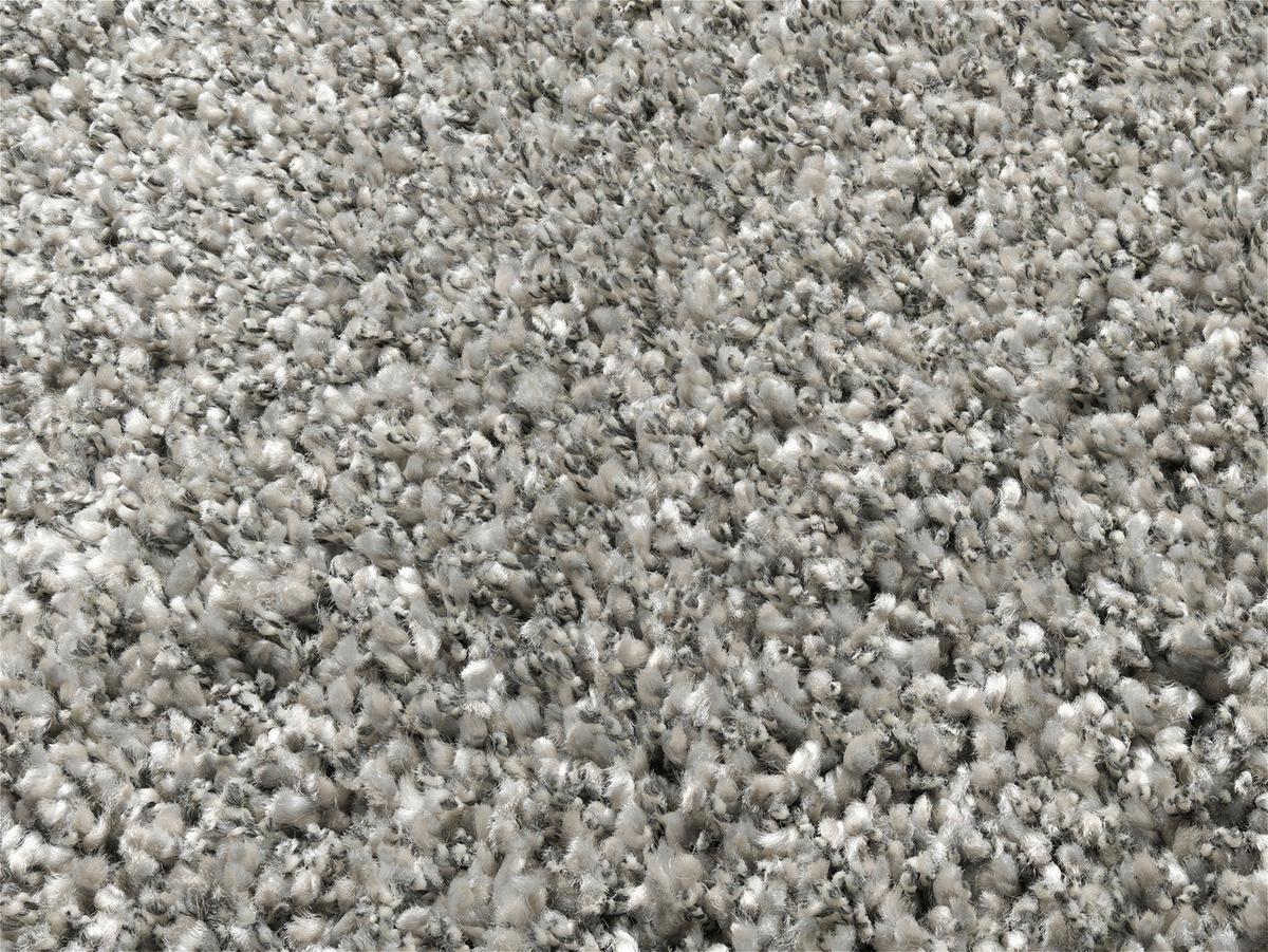 Hochflorteppich Fashion Shaggy Grau Rund Ø 150 cm - Grau, Basics, Textil (150cm) - Novel