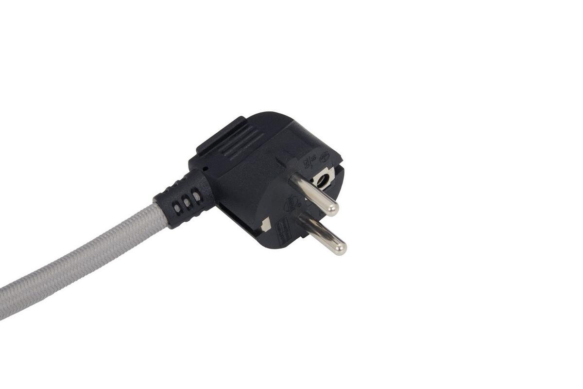 Steckdosenleiste Nia - Grau, KONVENTIONELL, Kunststoff/Metall (22,2/5,2/4cm) - Ondega