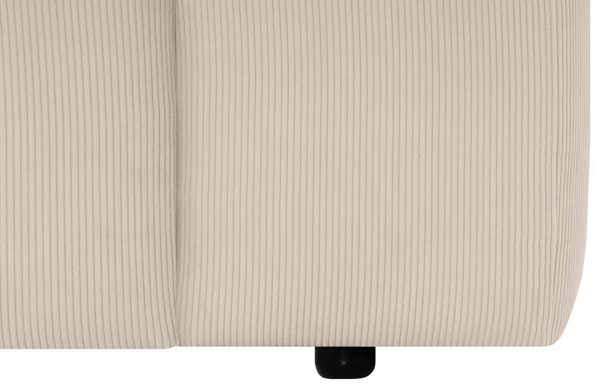ECKSOFA Hannah Beige S: 170x252cm - Beige/Schwarz, Design, Textil (170/252cm) - MID.YOU
