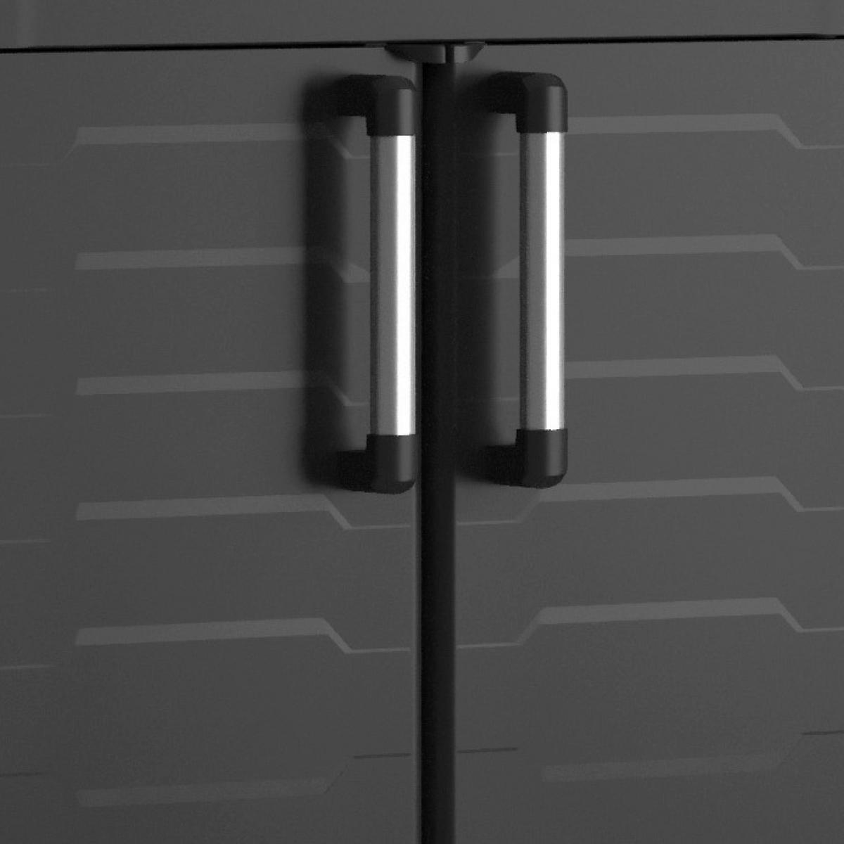 Werkzeugschrank Detroit Xl Multipurpose 182x89x54 Cm - Schwarz, Design, Kunststoff (89/182/54cm) - Keter