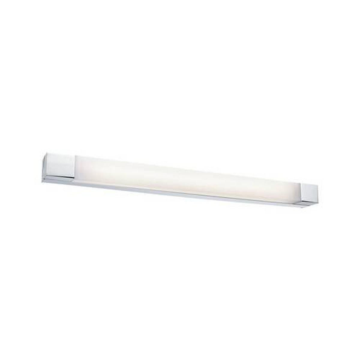 LED-Wandleuchte 1-Flammig Länglich Chromfarben/Weiß - Chromfarben/Weiß, Basics, Kunststoff/Metall (4,5cm) - Paulmann