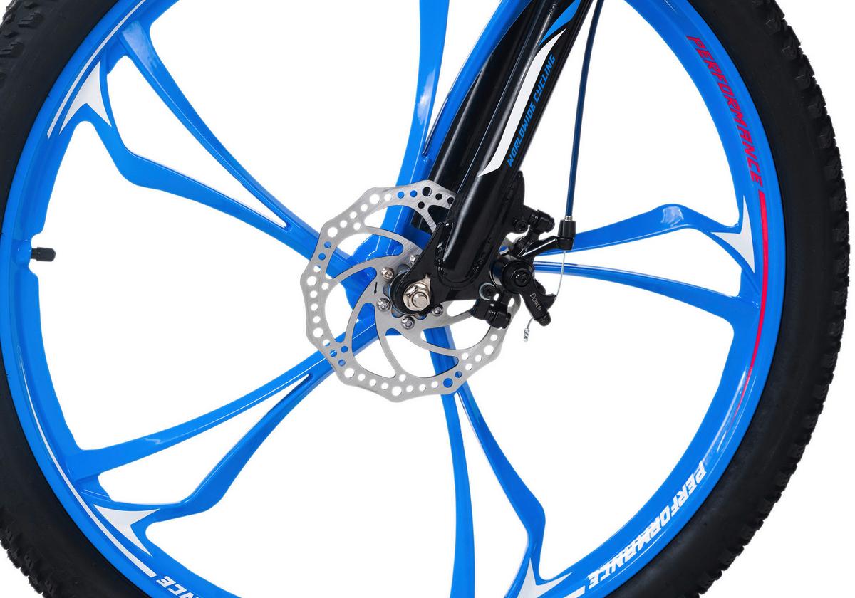 Mountainbike Fully 26 Zoll Topspin 21 Gänge - Blau/Schwarz, Basics, Metall (180/70/100cm) - KS Cycling