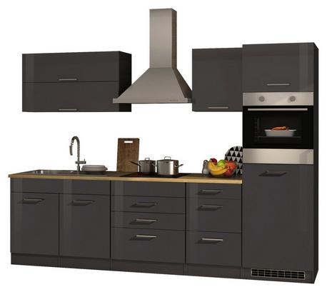 Kompakt, mit ausreichend Stauraum und schöner Optik Kompakte Küchenzeile mit Elektrogeräten