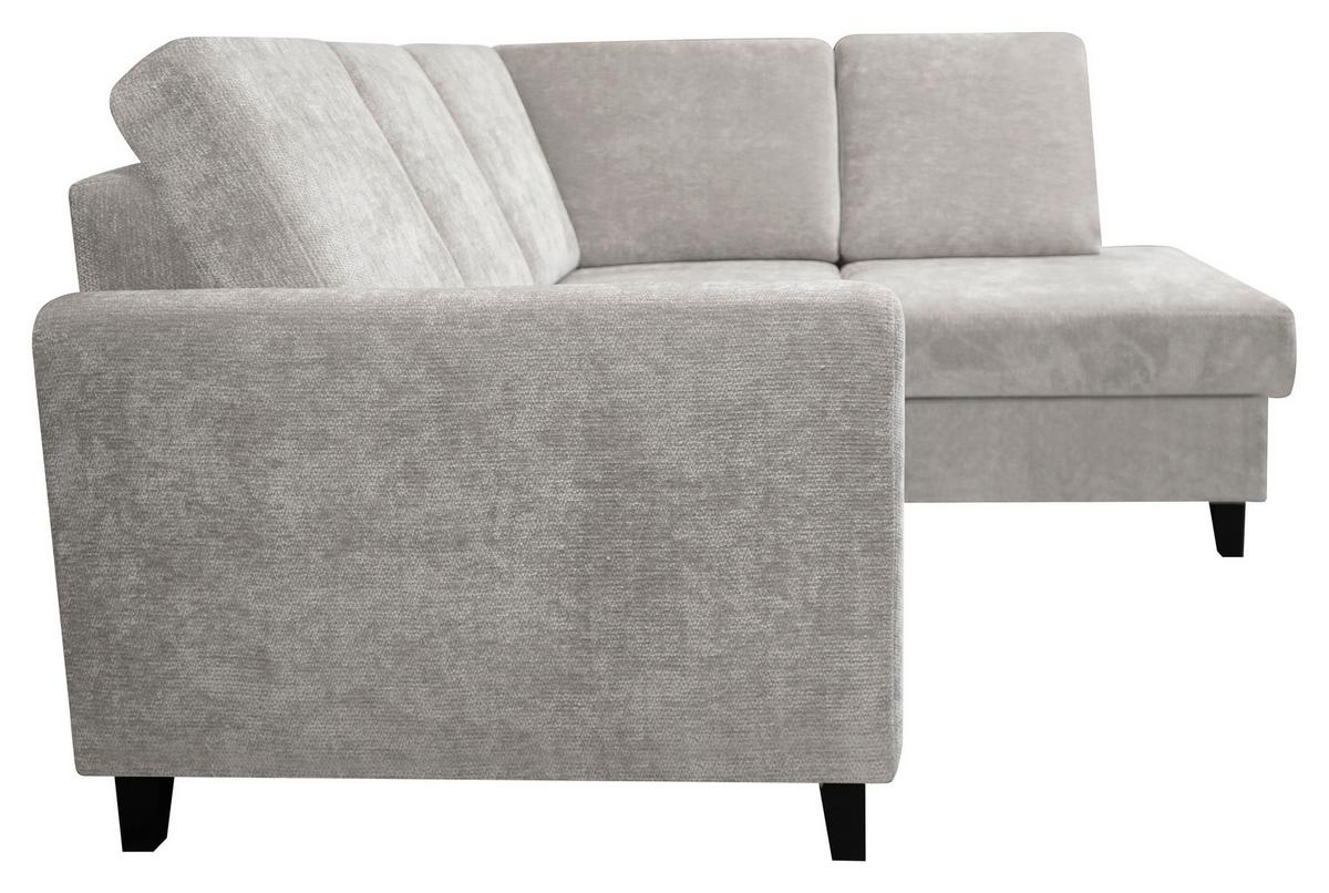 Rohová sedačka ALTON, pravá, svetlosivá ženilka - svetlosivá, Konventionell, drevo/textil (211/166cm)