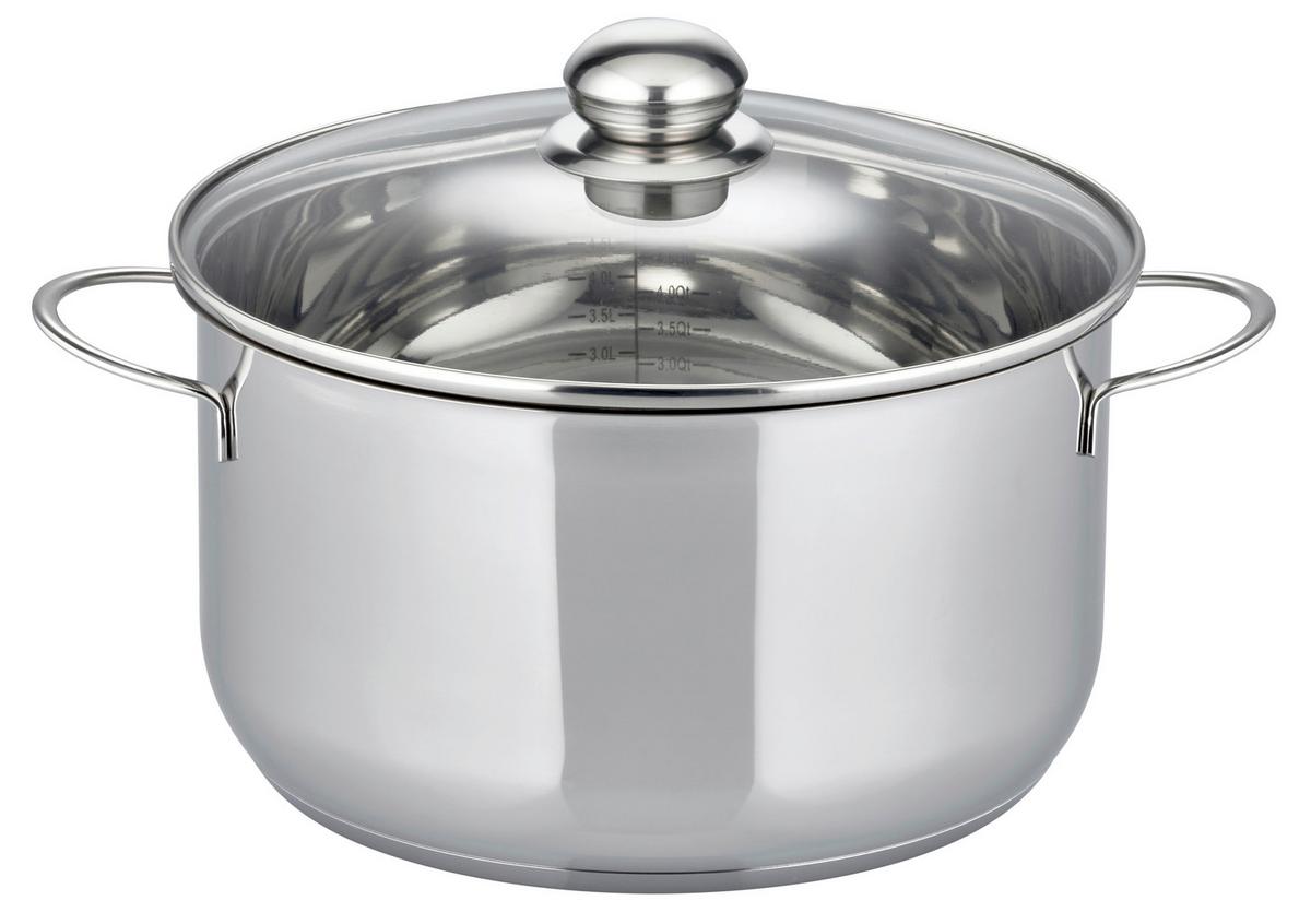 Kochtopfset Prima Tavola 22820 - Edelstahlfarben, Basics, Metall
