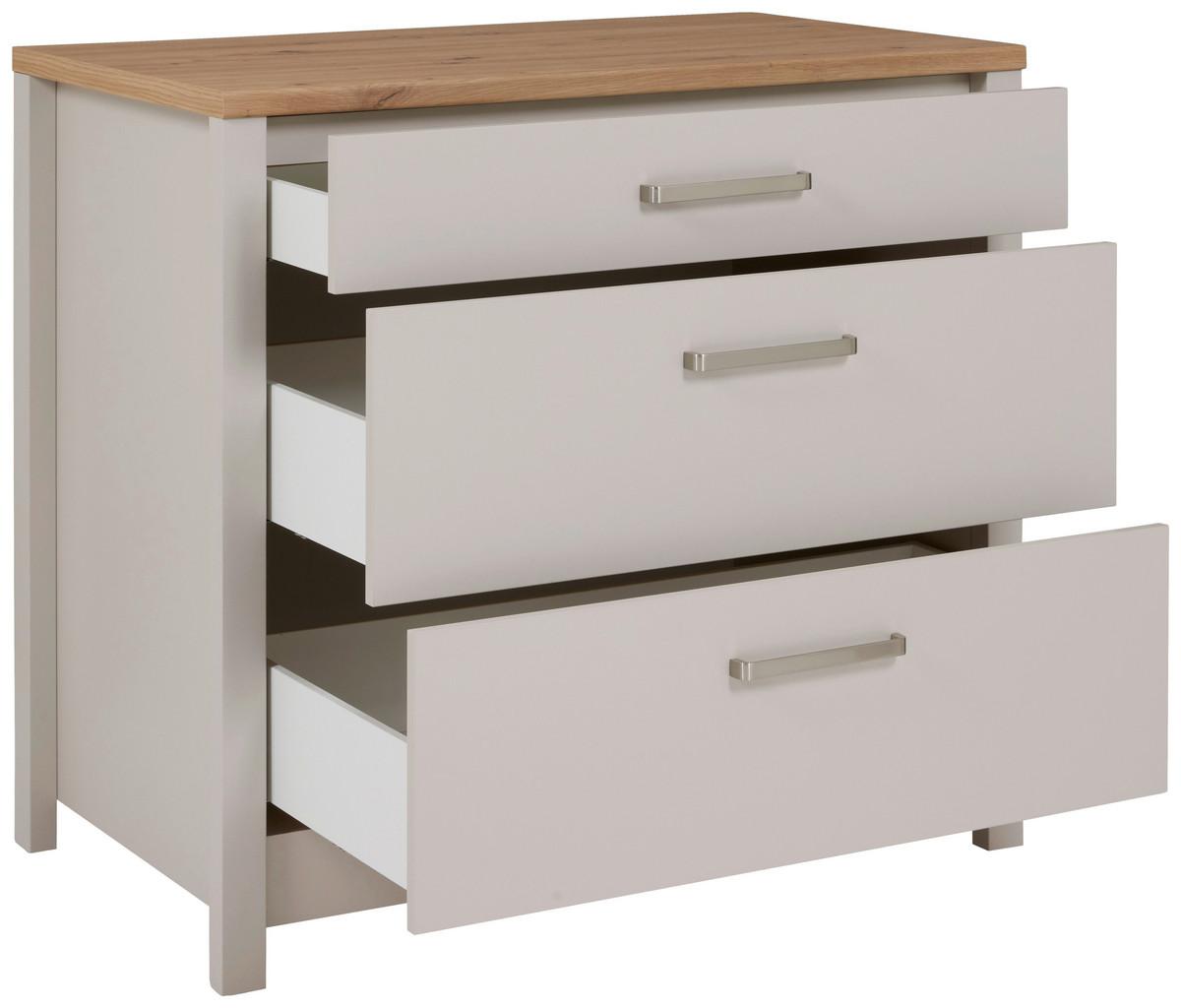 Schubkastenunterschrank Sardegna - Kaschmir/Eiche Artisan, ROMANTIK / LANDHAUS, Holzwerkstoff (100/92/60cm)