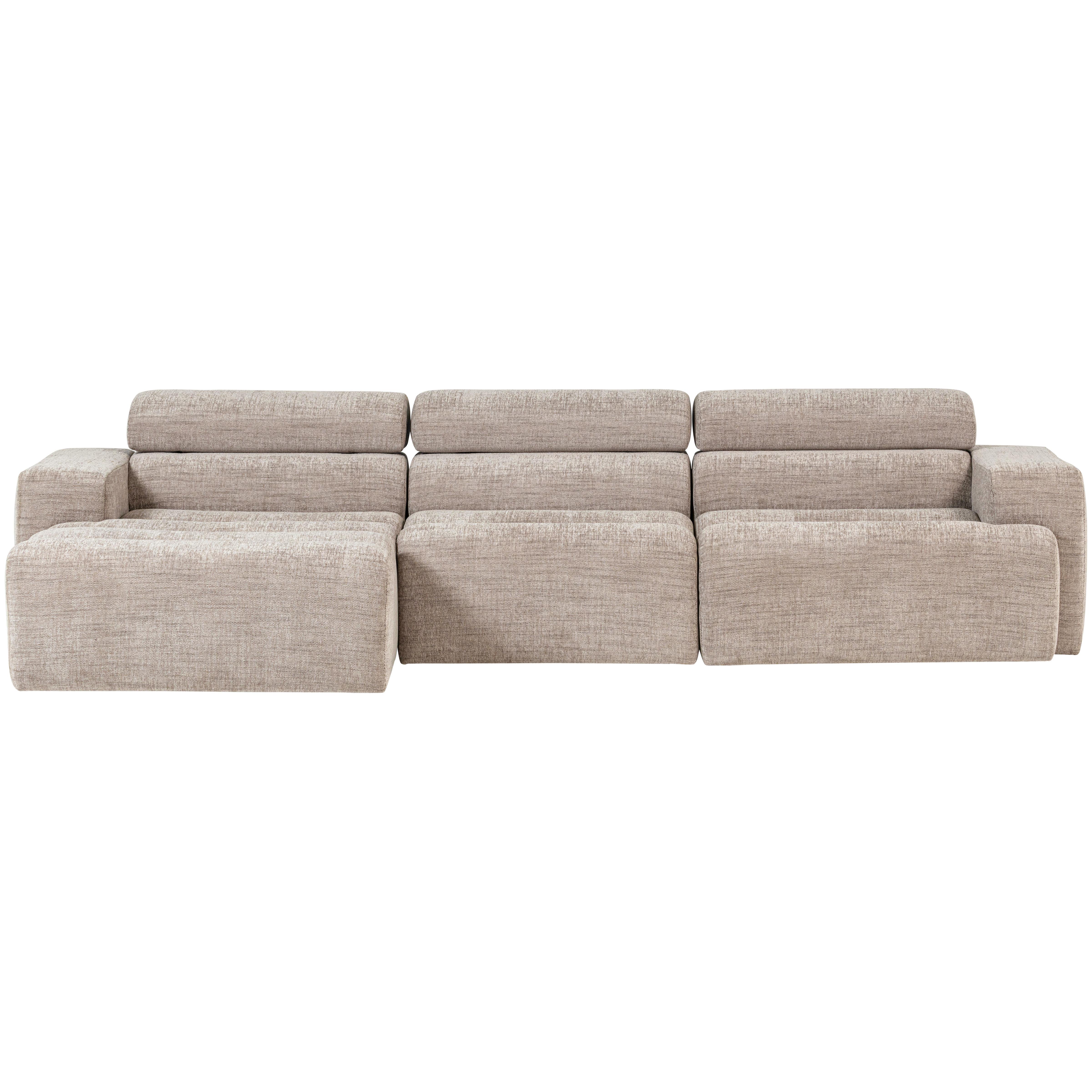 ECKSOFA Novi Naturfarben S: 173x300cm - Schwarz/Naturfarben, Design, Textil (173/300cm) - Livetastic