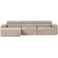 ECKSOFA Novi Naturfarben S: 173x300cm - Schwarz/Naturfarben, Design, Textil (173/300cm) - Livetastic
