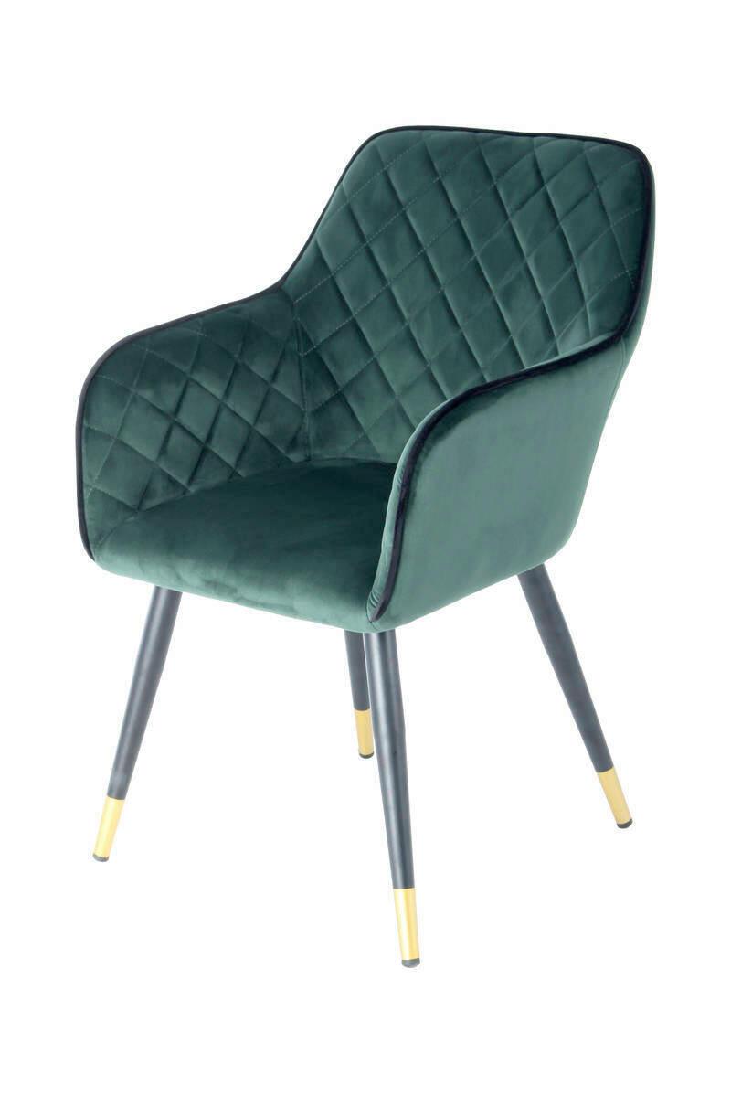 STOLIČKA S PODRÚČKAMI KYBX8 - čierna/tmavozelená, Lifestyle, kov/plast (58,8/86/61cm) - Kayoom
