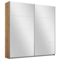 Schwebetürenschrank Subito - Silberfarben/Eiche Artisan, MODERN, Holzwerkstoff (181/197/61cm) - Rauch Möbel