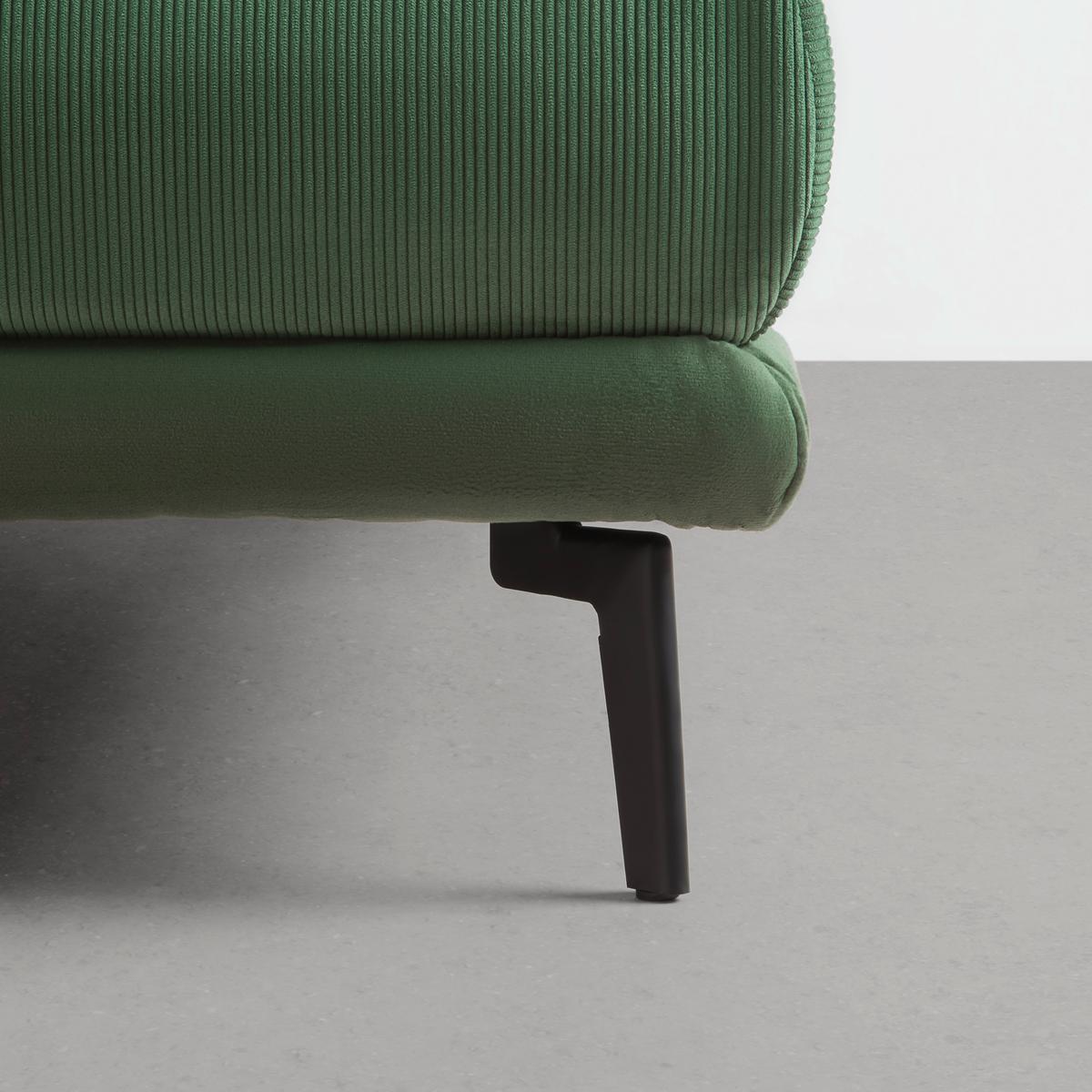 Rohová sedačka NUOVO, oboustranná, zelená - černá/zelená, Moderní, kov/textil (245/190cm) - Mömax