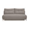 Schlafsofa Ari Graubraun Cord, B: 198 cm - Chromfarben/Graubraun, MODERN, Textil (198/90/100cm) - Livetastic