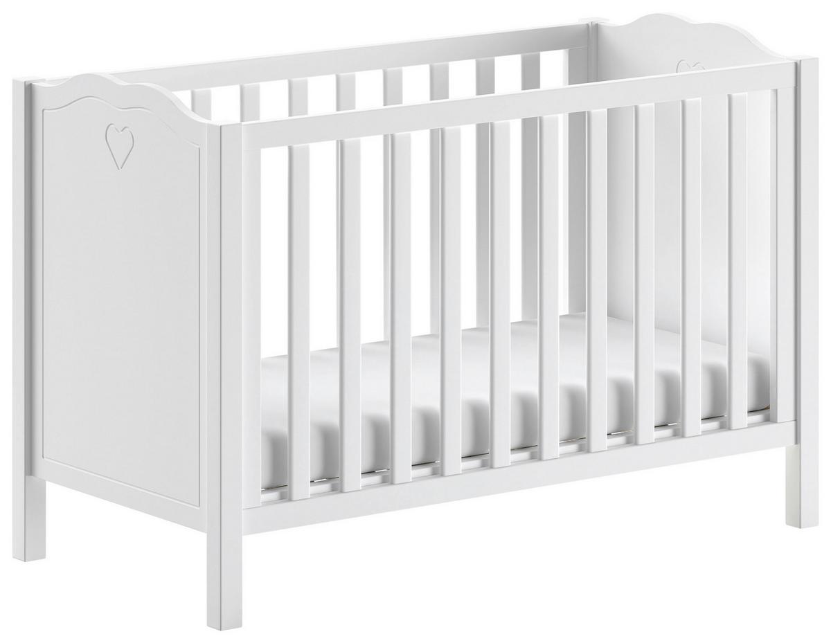 BABYZIMMER Amori Weiß 4-teilig - Weiß, MODERN, Holz/Holzwerkstoff - Vipack