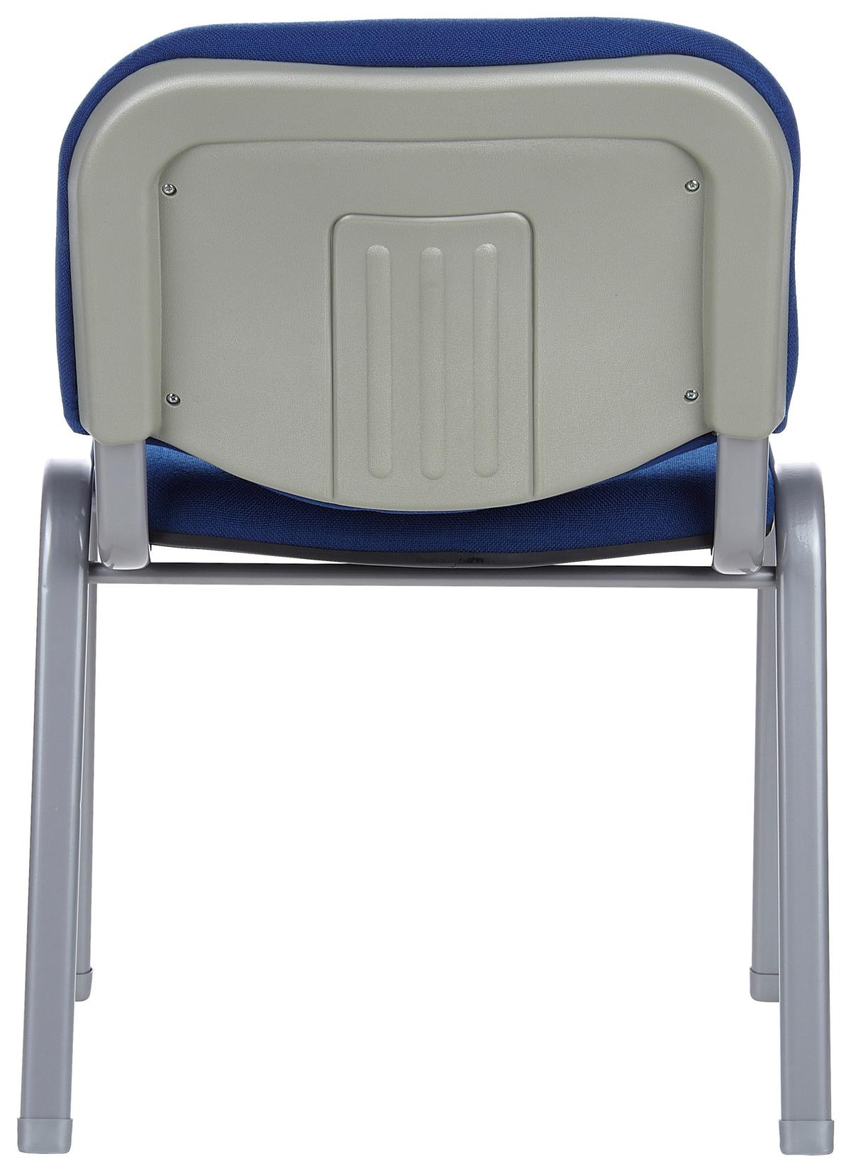 Besucherstuhl Xt 600 Blau Stapelbar - Blau/Silberfarben, Basics, Textil/Metall (58/84/48cm) - MID.YOU