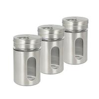 Salz- oder Pfefferstreuer Alanah - Edelstahlfarben, Basics, Glas/Kunststoff (5/8cm) - Metaltex