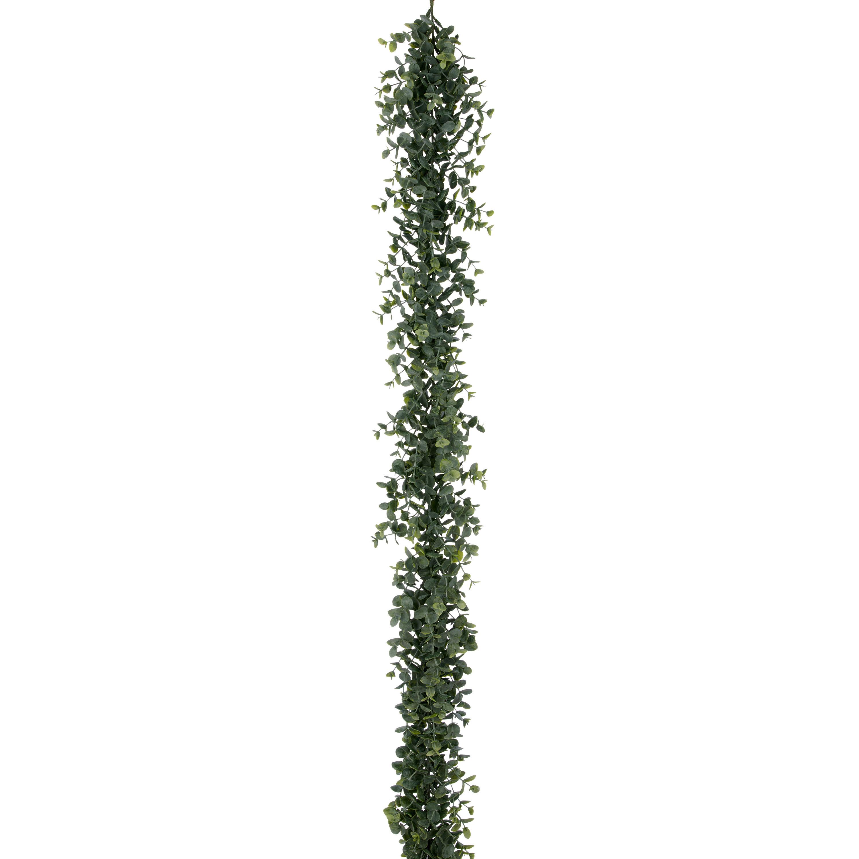 Kunstpflanze Grau Grün B: 20 cm - Grau/Grün, Basics, Kunststoff (180cm) - P & B