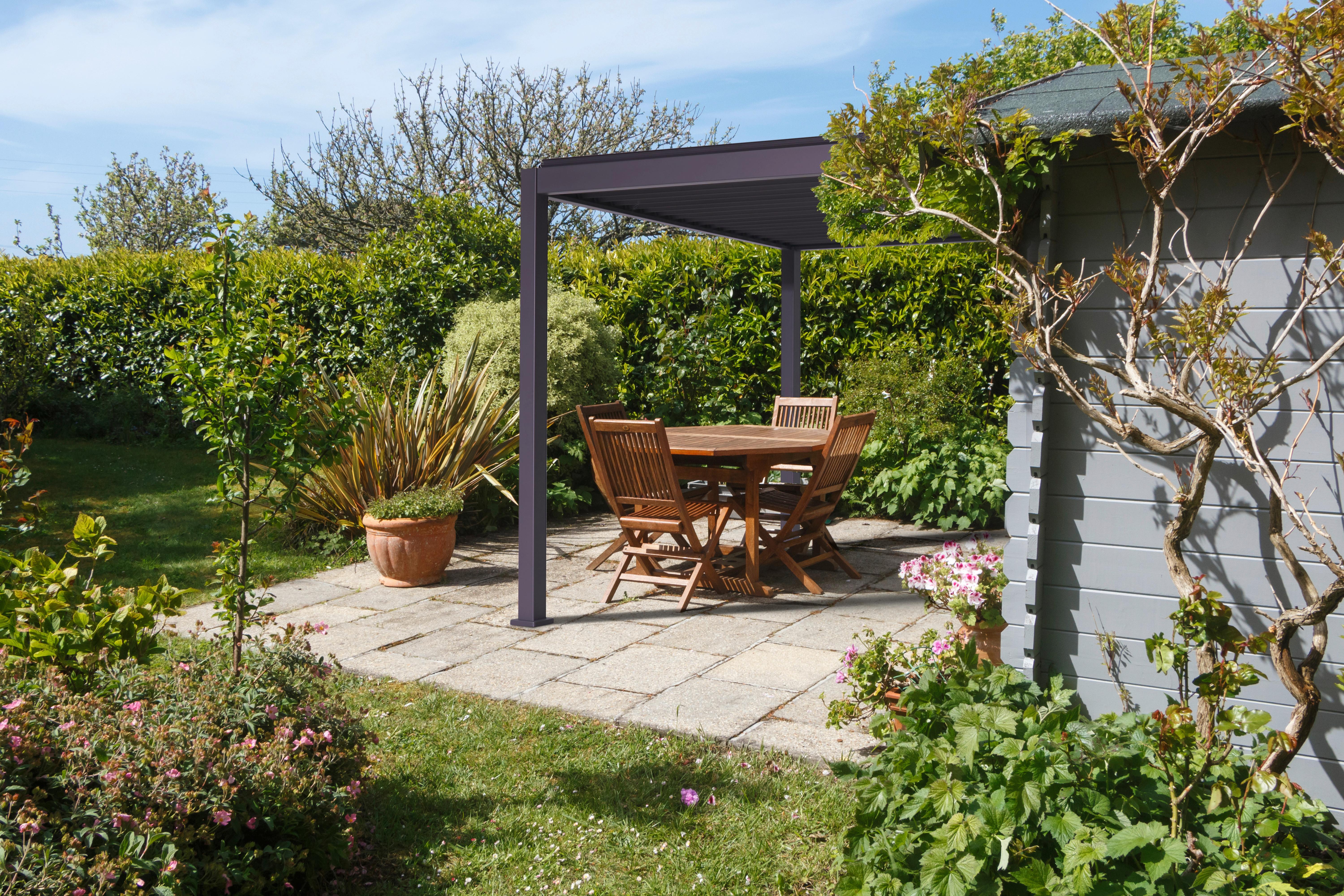 Pavillon Classic 400x300cm Sturmfest, Gartenpavillon - Anthrazit, Basics, Metall (400/255/300cm) - WEIDE