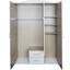 Kleiderschrank Touch 3 - Weiß, ROMANTIK / LANDHAUS, Holzwerkstoff (127/196/52cm)