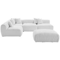 Ecksofa Bloom - Weiß, Trend, Textil (235/315cm) - Livetastic