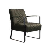 Sessel Stevie Grün B: 65 Cm - Schwarz/Grün, MODERN, Textil (65/82/76cm) - MID.YOU