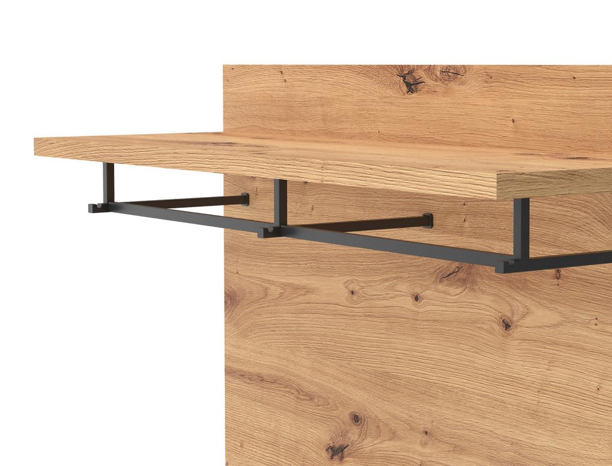 Garderobenpaneel Turino Eiche Artisan Dekor B: 86 cm - MODERN, Holzwerkstoff (86/101/29,6cm)