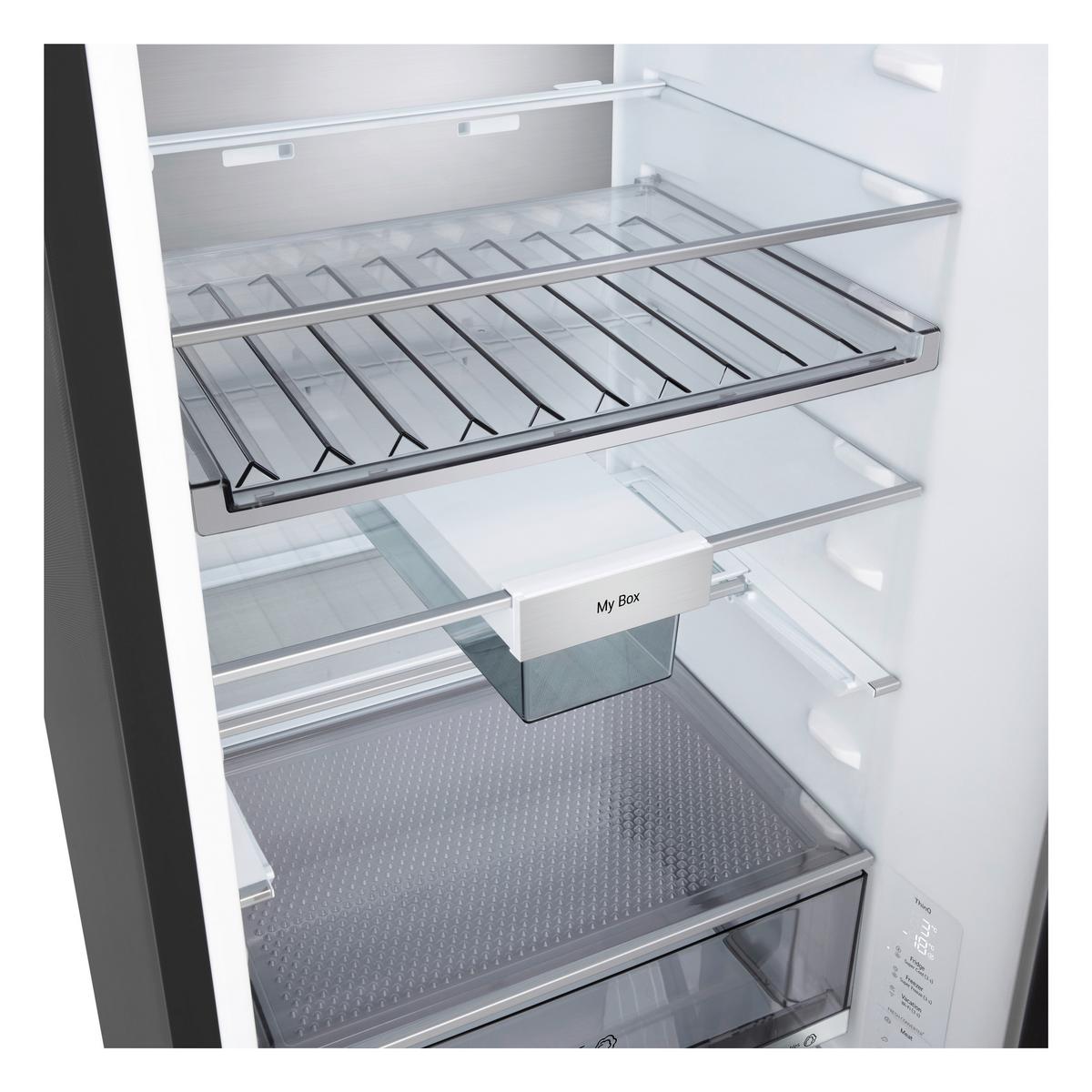 Kühl-Gefrier-Kombination GBBS7 26AEV, EEKL: A - Schwarz, Basics, Metall (59,7/203/67,4cm) - LG