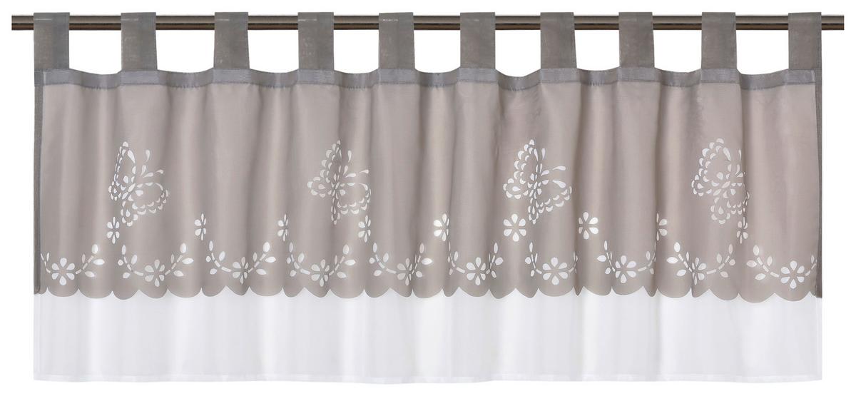 Vitrázsfüggöny Paula Kb. 145/50cm - barna, Romantik / Landhaus, textil (145/50cm) - James Wood