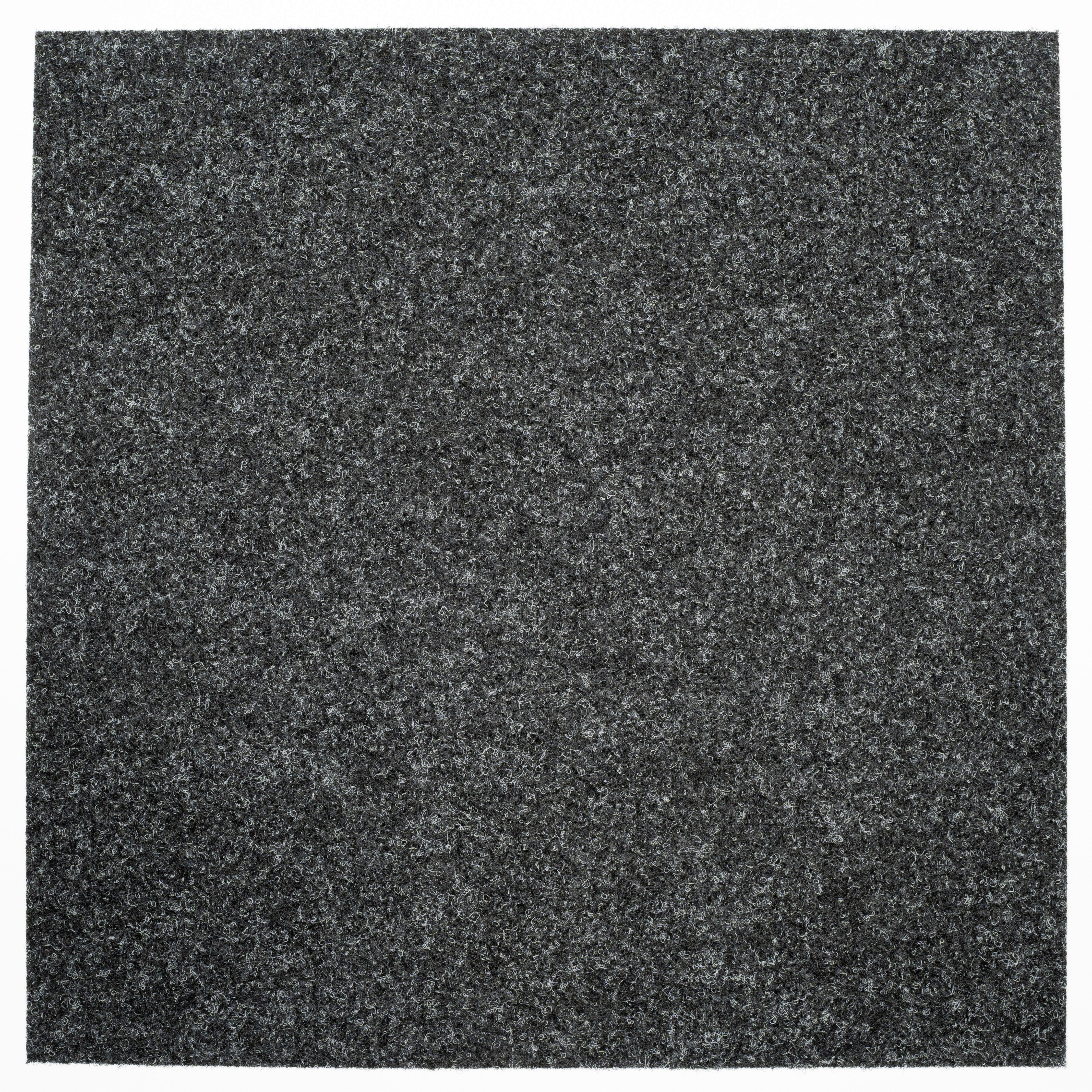 Teppichfliese Anthrazit Merlin 50x50 cm Florhöhe 5,5 mm - Anthrazit, Basics, Textil (50/50cm)