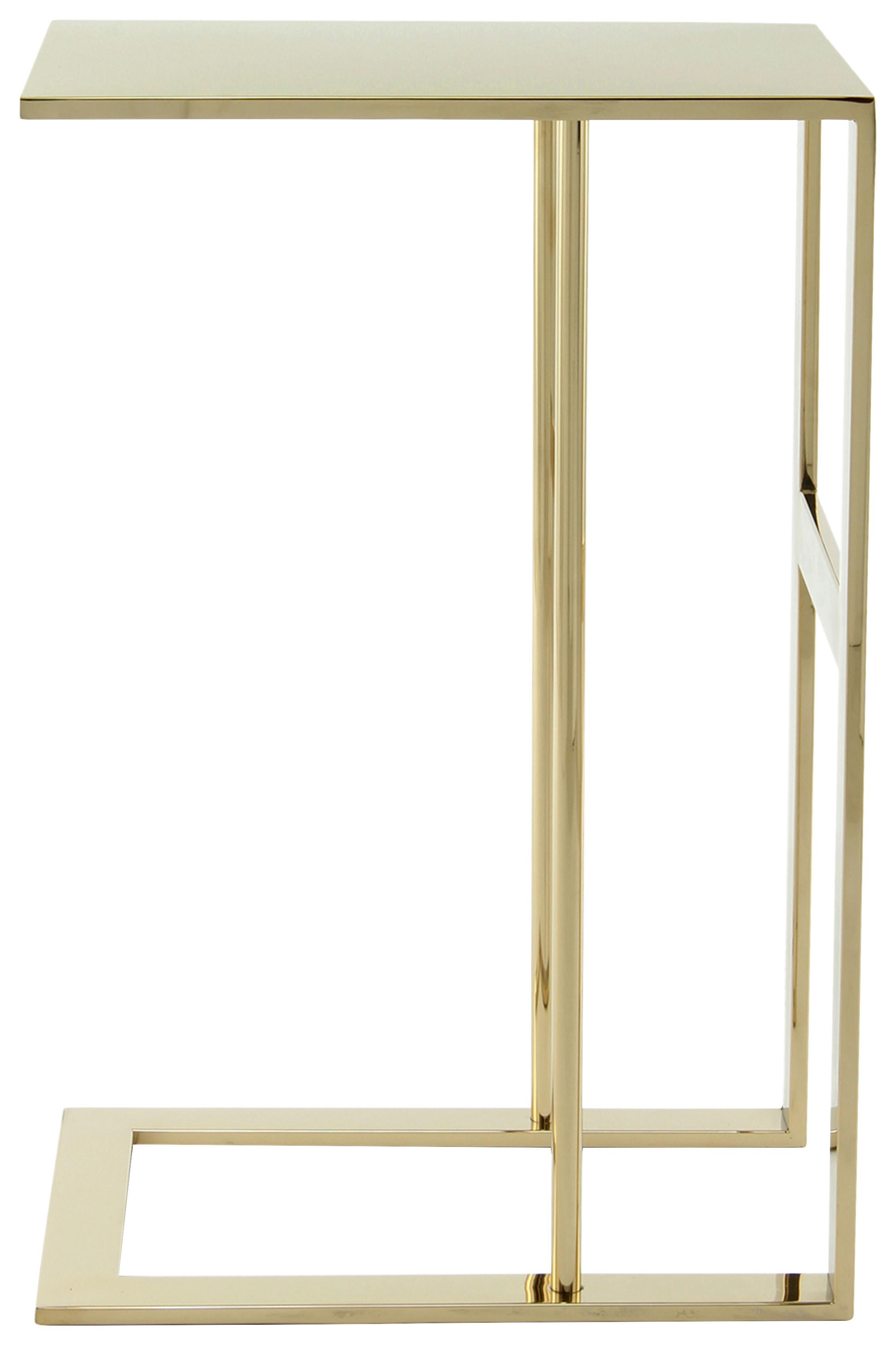 Beistelltisch Sita 100 Gold - Goldfarben, Design, Metall (40/30/60cm) - Kayoom