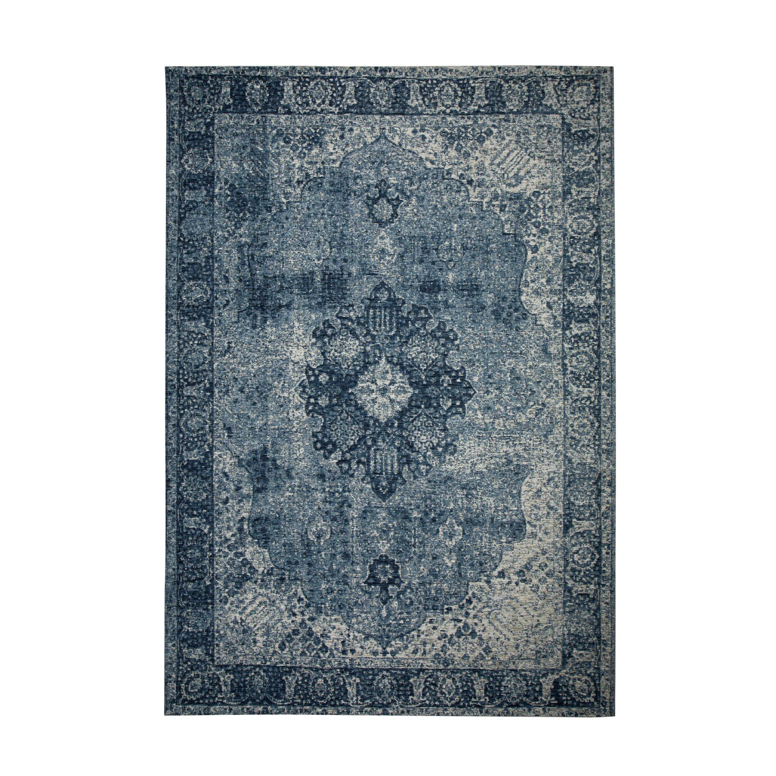 Vintage Teppich Blau Antique Traditional 120x170 Cm - Blau, Basics, Textil (120/170cm)
