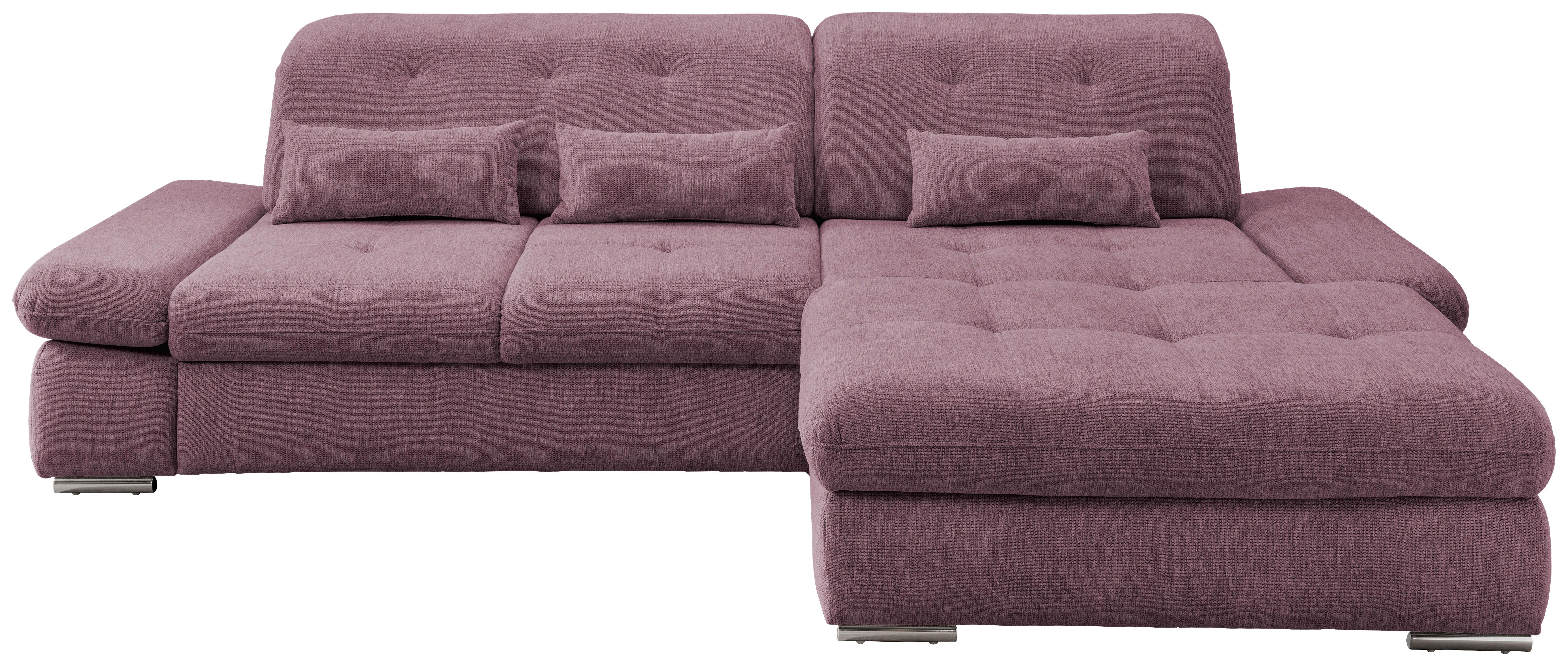 Ecksofa Mit Schlaffunktion Dalida Brombeere Chenille